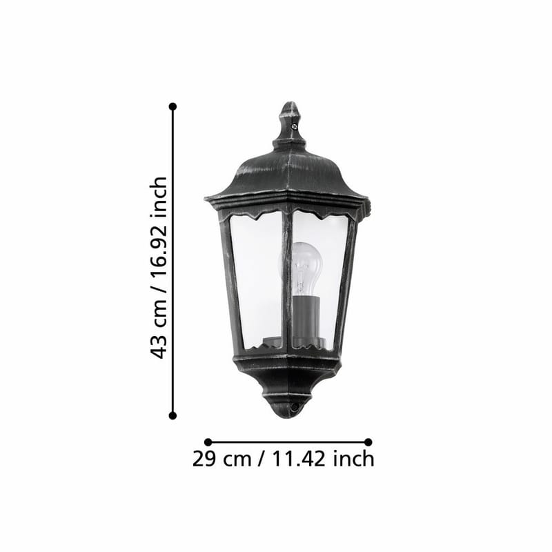 Ulkoseinävalaisin Navedo Pinta-asennettava - 29 cm - Piha & ulkoaltaat - Piha-alue - Sisäänkäynti - Sisäänkäynnin valaistus