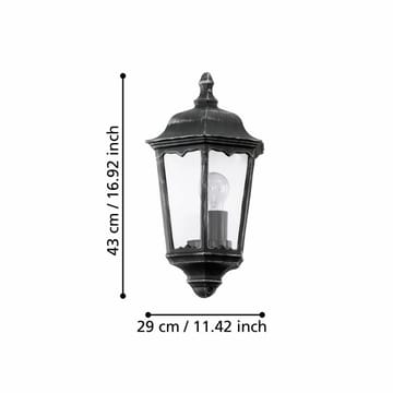 Ulkoseinävalaisin Navedo Pinta-asennettava - 29 cm - Piha & ulkoaltaat - Piha-alue - Sisäänkäynti - Sisäänkäynnin valaistus