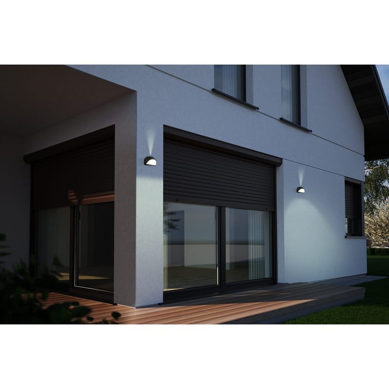 Ulkoseinävalaisin Onja - Musta - Piha & ulkoaltaat - Piha-alue - Sisäänkäynti - Sisäänkäynnin valaistus