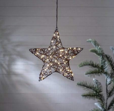 Vicke Star ulkokoristevalo 40 cm - ruskea - Piha & ulkoaltaat - Piha-alue - Terassi & aidattu terassi - Terassin valaistus