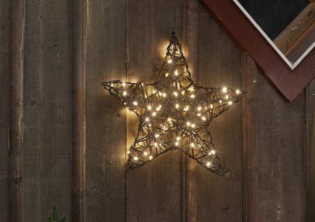 Vicke Star ulkokoristevalo 40 cm - ruskea - Piha & ulkoaltaat - Piha-alue - Terassi & aidattu terassi - Terassin valaistus