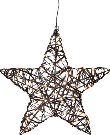 Vicke Star ulkokoristevalo 40 cm - ruskea - Piha & ulkoaltaat - Piha-alue - Terassi & aidattu terassi - Terassin valaistus