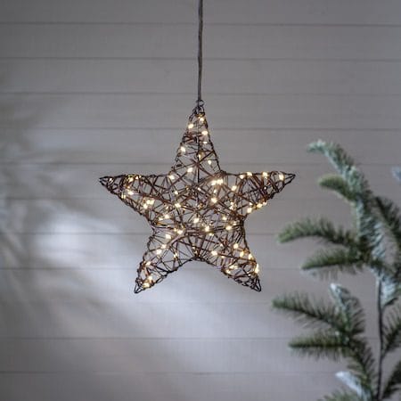 Vicke Star ulkokoristevalo 40 cm - ruskea - Piha & ulkoaltaat - Piha-alue - Terassi & aidattu terassi - Terassin valaistus