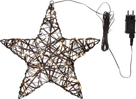 Vicke Star ulkokoristevalo 40 cm, ruskea