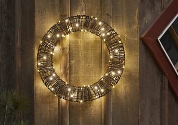 Vicke Wreath ulkokoristevalo 40 cm - ruskea - Piha & ulkoaltaat - Piha-alue - Terassi & aidattu terassi - Terassin valaistus
