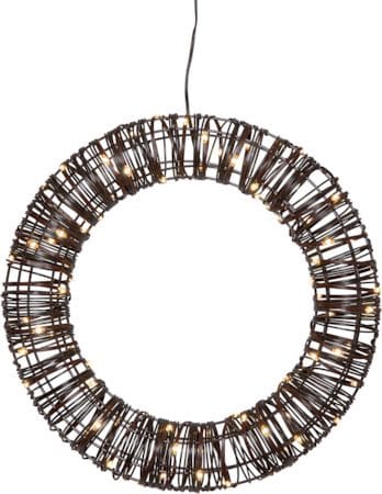 Vicke Wreath ulkokoristevalo 40 cm - ruskea - Piha & ulkoaltaat - Piha-alue - Terassi & aidattu terassi - Terassin valaistus