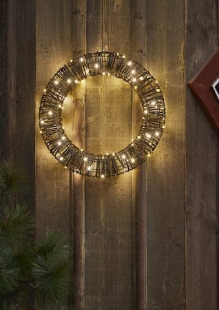 Vicke Wreath ulkokoristevalo 40 cm - ruskea - Piha & ulkoaltaat - Piha-alue - Terassi & aidattu terassi - Terassin valaistus