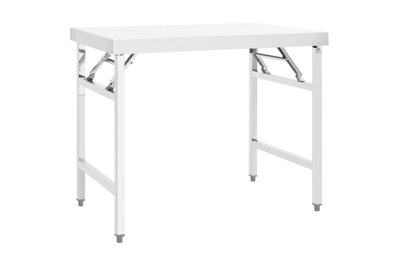 Keittiön taitettava työpöytä 100x60x80 cm ruostumaton teräs - Piha & ulkoaltaat - Piha-alue - Ulkosäilytys - Autotallin sisustus & säilytys