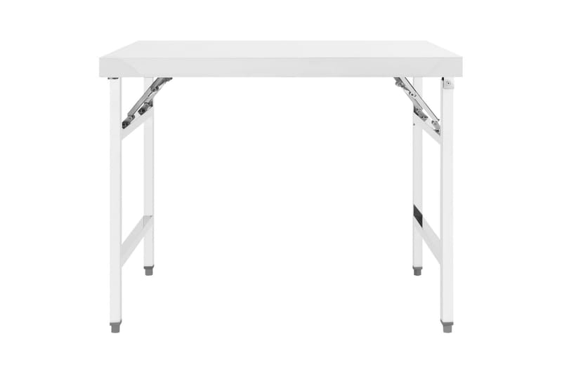 Keittiön taitettava työpöytä 100x60x80 cm ruostumaton teräs - Piha & ulkoaltaat - Piha-alue - Ulkosäilytys - Autotallin sisustus & säilytys