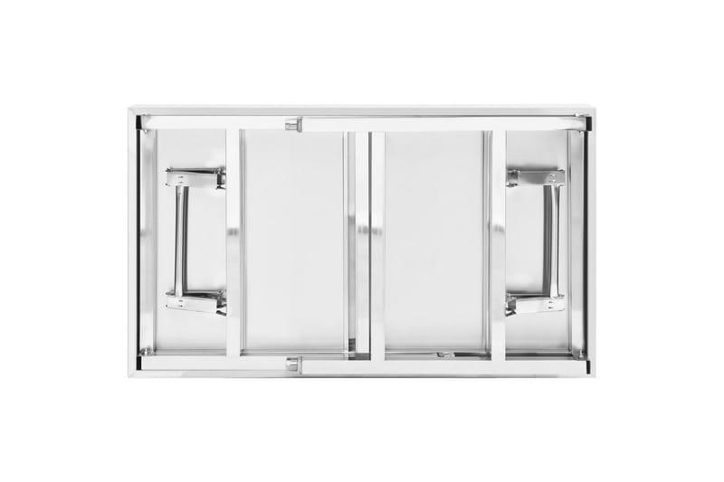Keittiön taitettava työpöytä 100x60x80 cm ruostumaton teräs - Piha & ulkoaltaat - Piha-alue - Ulkosäilytys - Autotallin sisustus & säilytys