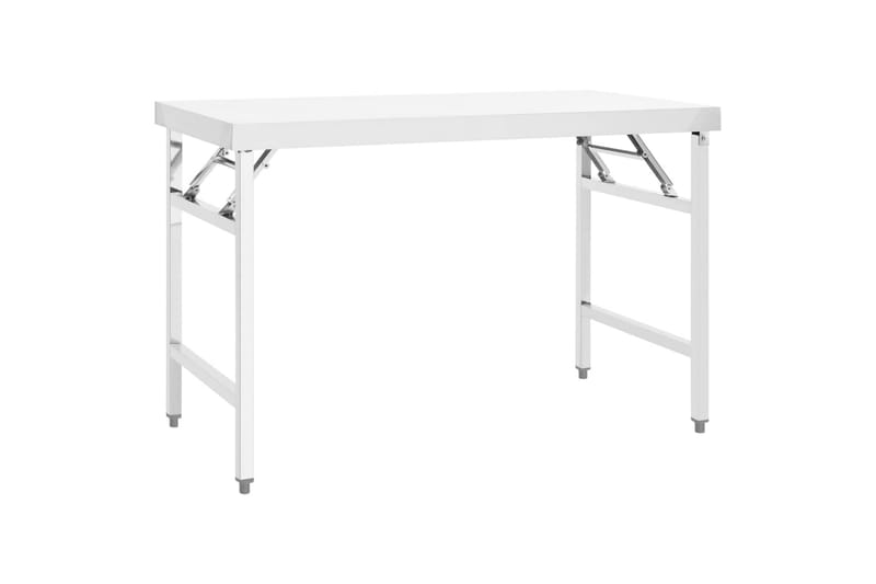 Keittiön taitettava työpöytä 120x60x80 cm ruostumaton teräs - Piha & ulkoaltaat - Piha-alue - Ulkosäilytys - Autotallin sisustus & säilytys