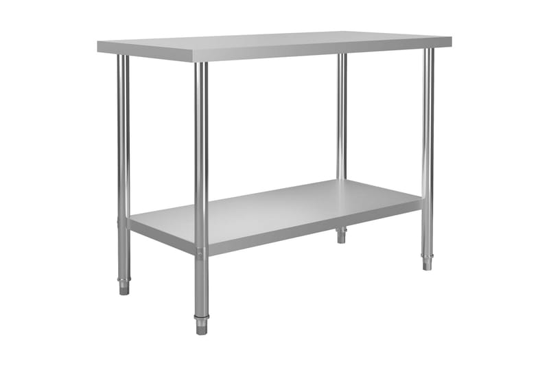 Keittiön työpöytä ylähyllyllä 120x60x120 cm - Piha & ulkoaltaat - Piha-alue - Ulkosäilytys - Autotallin sisustus & säilytys