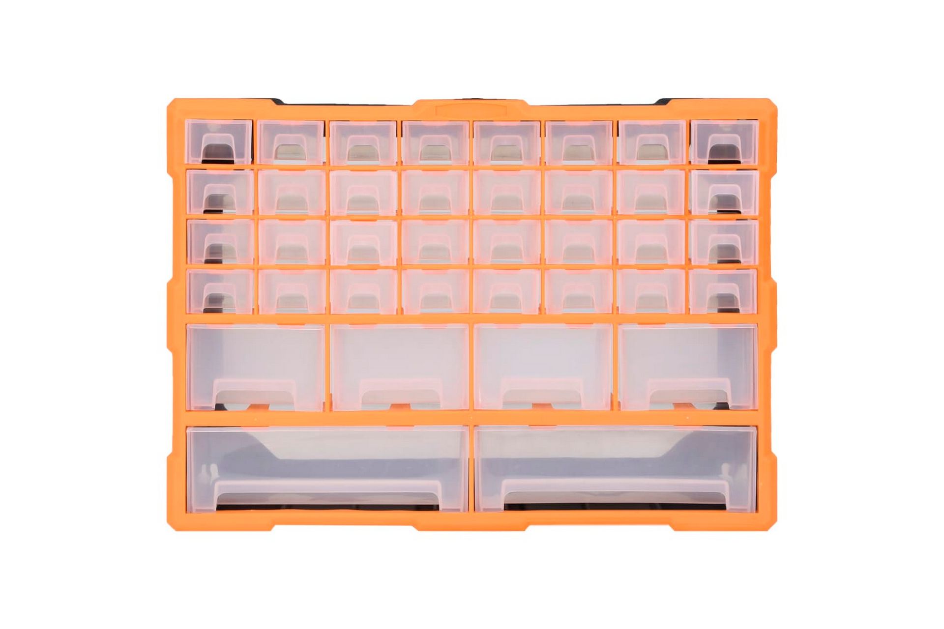 Monilaatikko järjestelijä 40 laatikolla 52x16x37,5 cm - Oranssi - Piha & ulkoaltaat - Piha-alue - Ulkosäilytys - Autotallin sisustus & säilytys