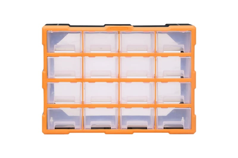 Monilaatikkojärjestelijä 16 keskilaatikolla 52x16x37 cm - Piha & ulkoaltaat - Piha-alue - Ulkosäilytys - Autotallin sisustus & säilytys