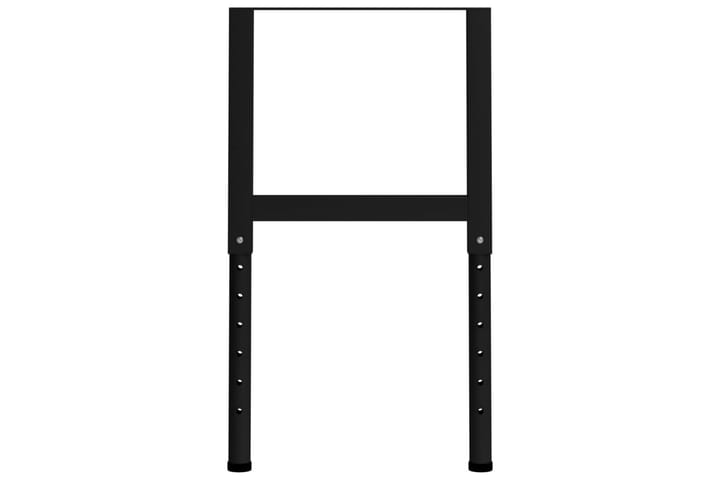 Säädettävät työpöydän rungot 2kpl metalli 55x(69-95,5) cm - Musta - Autotallin sisustus & säilytys - Työpenkki