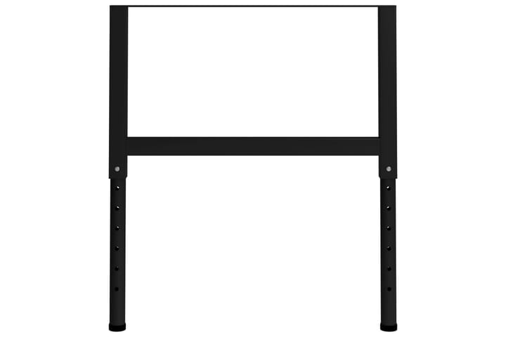 Säädettävät työpöydän rungot 2kpl metalli 85x(69-95,5) cm - Musta - Työpenkki - Autotallin sisustus & säilytys