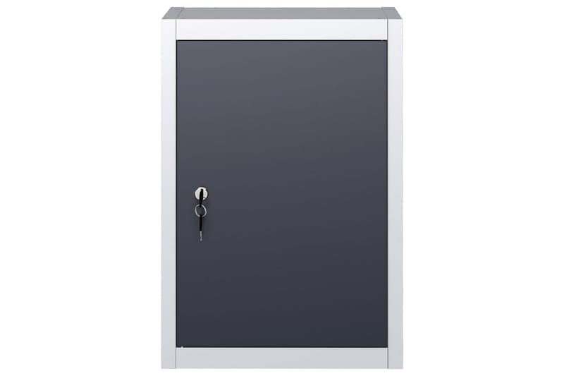 Seinäkaappi työkaluille teollistyyli metalli harmaa ja musta - Harmaa - Piha & ulkoaltaat - Piha-alue - Ulkosäilytys - Autotallin sisustus & säilytys