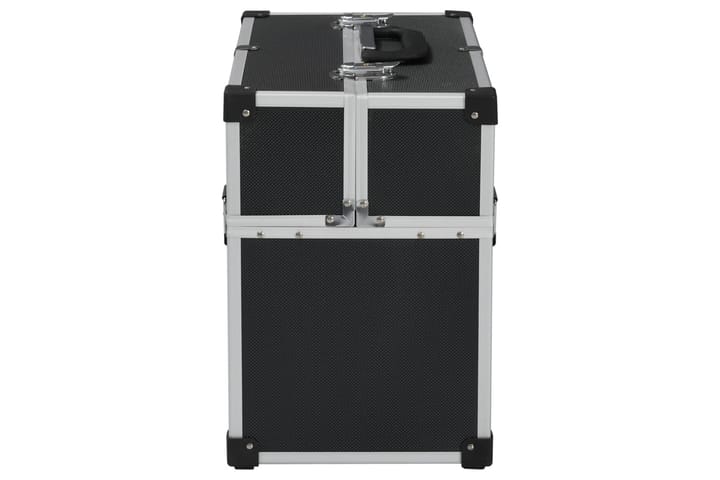 Työkalulaatikko 38x22,5x34 cm musta alumiini - Musta - Työkalulaukku - Autotallin sisustus & säilytys
