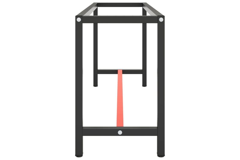 Työpenkin runko mattamusta ja -punainen 170x50x79 cm metalli - Musta - Piha & ulkoaltaat - Piha-alue - Ulkosäilytys - Autotallin sisustus & säilytys
