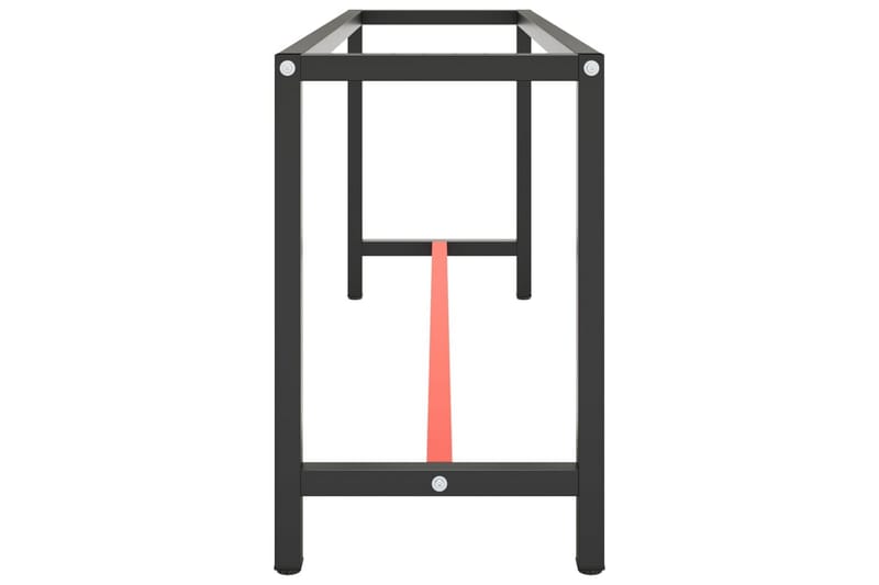 Työpenkin runko mattamusta ja -punainen 190x50x79 cm metalli - Musta - Piha & ulkoaltaat - Piha-alue - Ulkosäilytys - Autotallin sisustus & säilytys