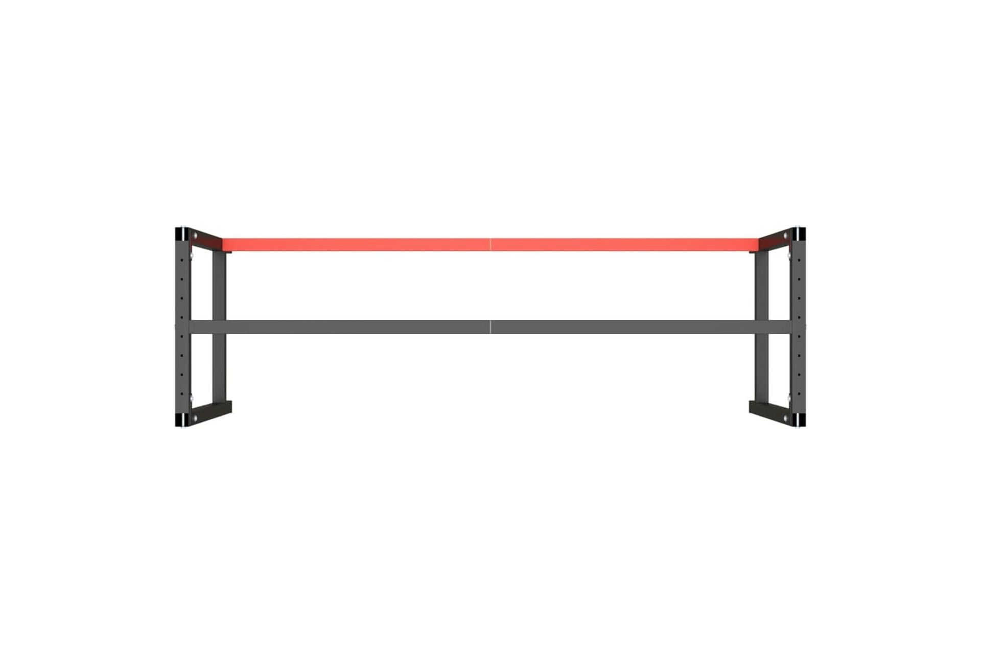 Työpenkin runko mattamusta ja -punainen 180x57x79 cm metalli - Musta - Piha & ulkoaltaat - Piha-alue - Ulkosäilytys - Autotallin sisustus & säilytys