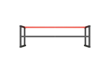 Työpenkin runko mattamusta ja -punainen 180x57x79 cm metalli - Musta - Piha & ulkoaltaat - Piha-alue - Ulkosäilytys - Autotallin sisustus & säilytys