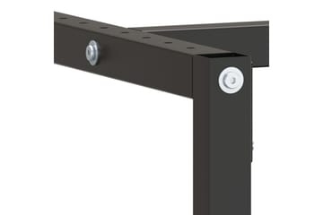 Työpenkin runko mattamusta ja -punainen 180x57x79 cm metalli - Musta - Piha & ulkoaltaat - Piha-alue - Ulkosäilytys - Autotallin sisustus & säilytys