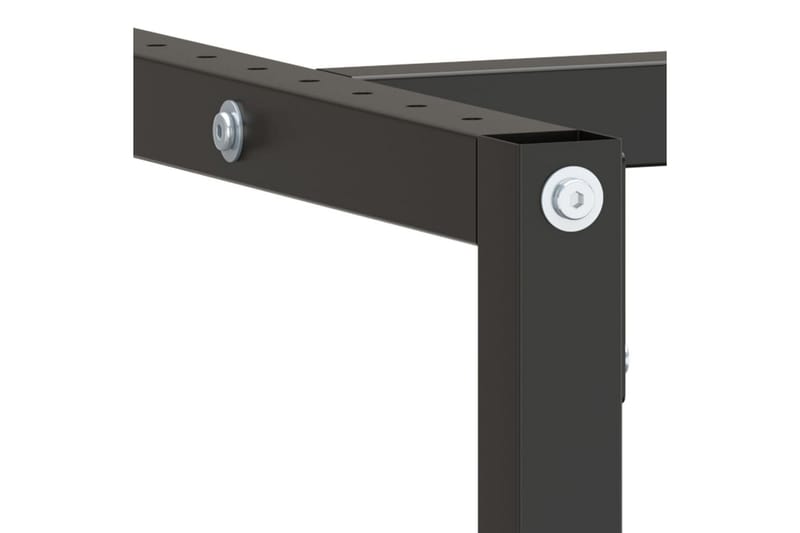Työpenkin runko mattamusta ja -punainen 180x57x79 cm metalli - Musta - Piha & ulkoaltaat - Piha-alue - Ulkosäilytys - Autotallin sisustus & säilytys