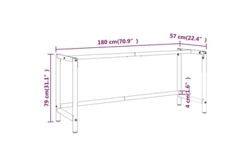 Työpenkin runko mattamusta ja -punainen 180x57x79 cm metalli - Musta - Piha & ulkoaltaat - Piha-alue - Ulkosäilytys - Autotallin sisustus & säilytys