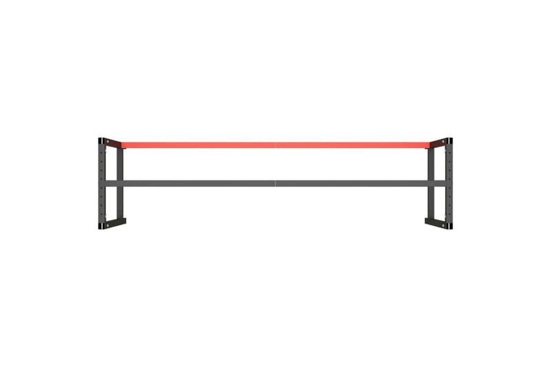 Työpenkin runko mattamusta ja -punainen 220x57x79 cm metalli - Musta - Piha & ulkoaltaat - Piha-alue - Ulkosäilytys - Autotallin sisustus & säilytys