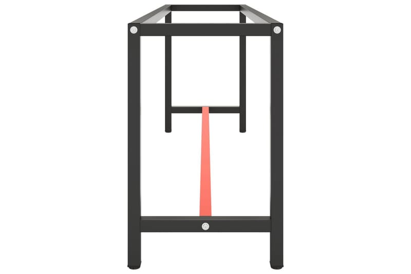 Työpenkin runko mattamusta ja -punainen 210x50x79 cm metalli - Musta - Piha & ulkoaltaat - Piha-alue - Ulkosäilytys - Autotallin sisustus & säilytys