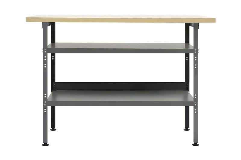 Työtaso harmaa 120x60x85 cm teräs - Piha & ulkoaltaat - Piha-alue - Ulkosäilytys - Autotallin sisustus & säilytys