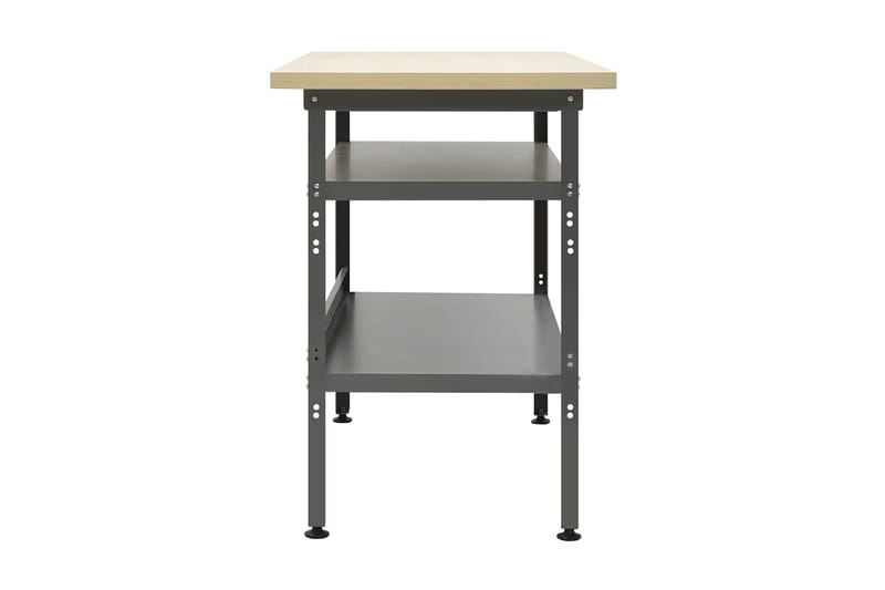 Työtaso harmaa 120x60x85 cm teräs - Piha & ulkoaltaat - Piha-alue - Ulkosäilytys - Autotallin sisustus & säilytys