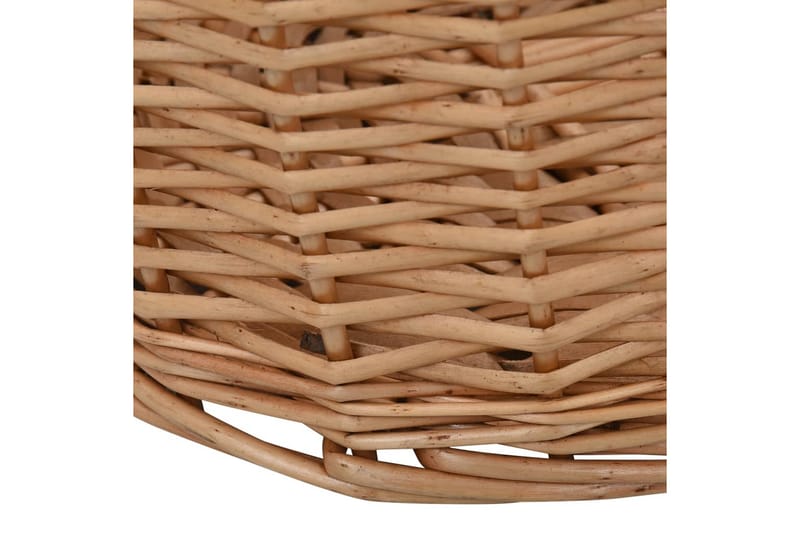 Polttopuukori kantokahvoilla 78x54x34 cm luonnollinen paju - Piha & ulkoaltaat - Piha-alue - Ulkosäilytys - Polttopuun säilytys