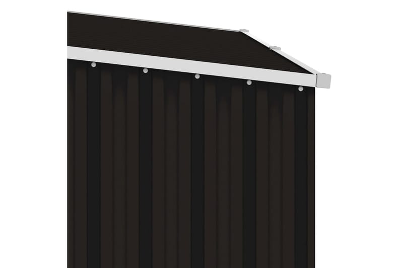 Puutarhan polttopuuvaja ruskea 245x98x159cm galvanoitu teräs - Piha & ulkoaltaat - Lasiterassi & pihamökki - Varastot & liiterit - Varastot