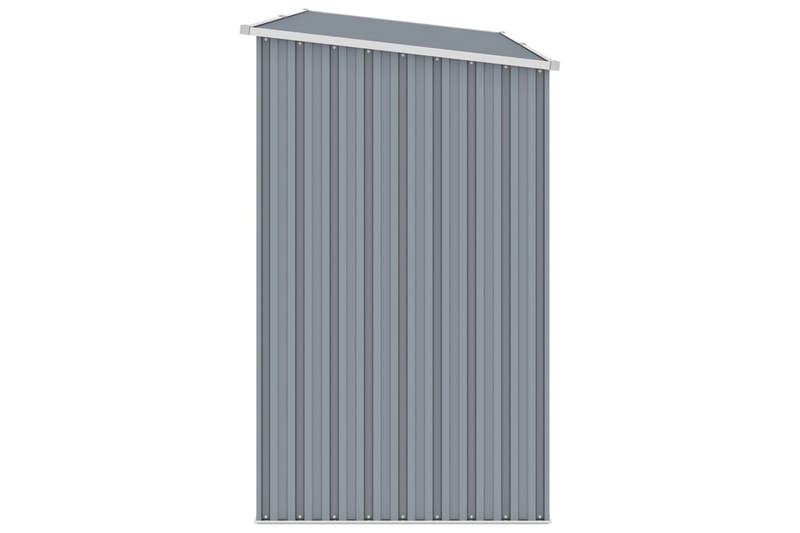 Puutarhan polttopuuvaja harmaa 245x98x159cm galvanoitu teräs - Piha & ulkoaltaat - Lasiterassi & pihamökki - Varastot & liiterit - Varastot