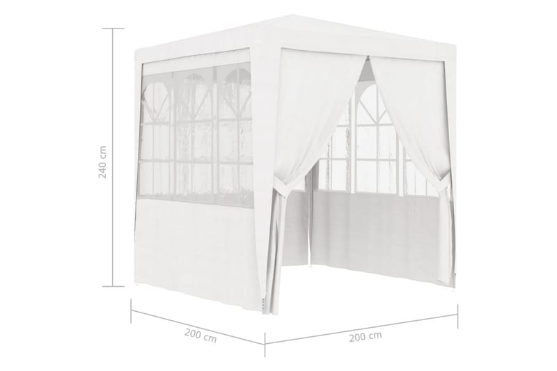Ammattilaisten juhlateltta sivuseinillä 2x2m 90g/m² - Valkoinen - Piha & ulkoaltaat - Piha-alue - Ulkosäilytys - Puutarhateltta & säilytysteltta