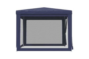 beBasic Juhlateltta 4 verkkosivuseinää sininen 3x3 m HDPE - Sininen - Piha & ulkoaltaat - Piha-alue - Ulkosäilytys - Puutarhateltta & säilytysteltta