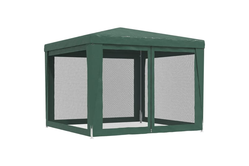 beBasic Juhlateltta 4 verkkosivuseinää vihreä 3x3 m HDPE - VihreÃ<br> - Piha & ulkoaltaat - Piha-alue - Ulkosäilytys - Puutarhateltta & säilytysteltta