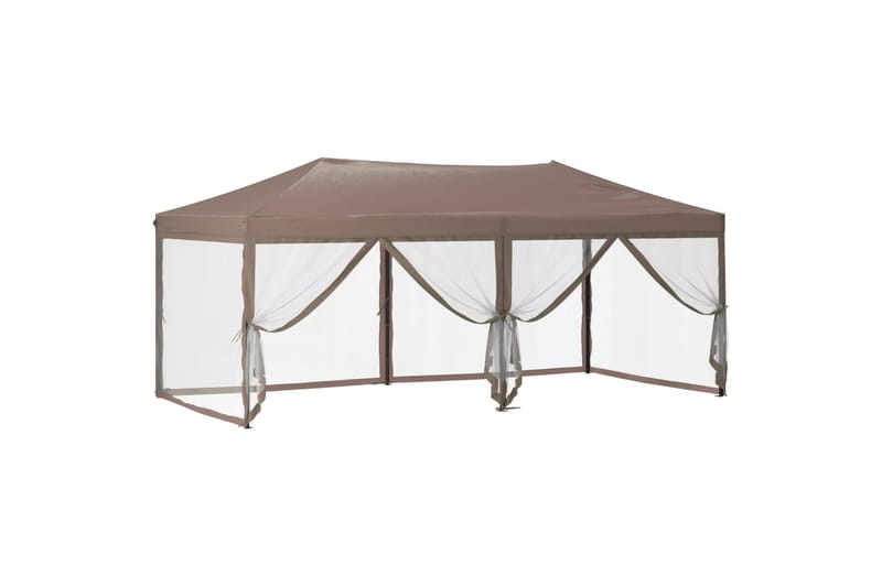 beBasic Kokoontaittuva juhlateltta sivuseinillä taupe 3x6 m - Taupe - Piha & ulkoaltaat - Piha-alue - Ulkosäilytys - Puutarhateltta & säilytysteltta