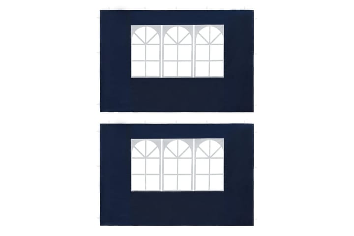 Juhlateltan ikkunallinen sivuseinä 2 kpl PE sininen - Sininen - Puutarhateltta & säilytysteltta - Juhlateltta