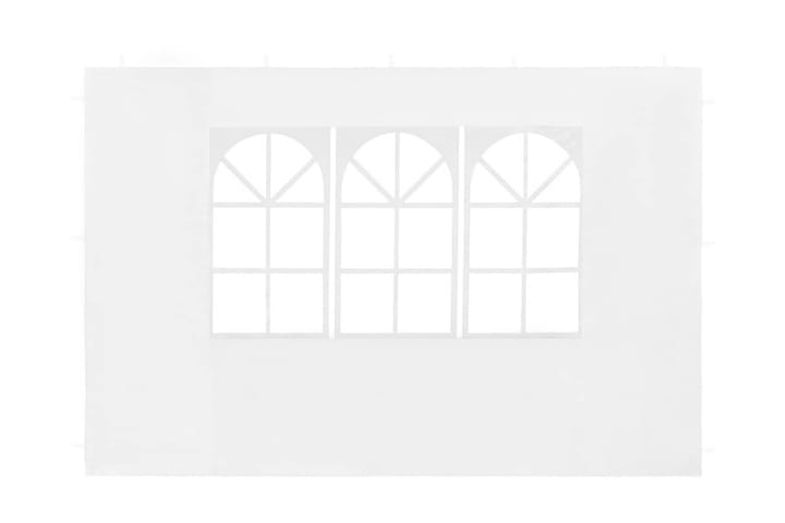 Juhlateltan sivuseinä ikkunalla 2 kpl PE valkoinen - Valkoinen - Puutarhateltta & säilytysteltta - Juhlateltta