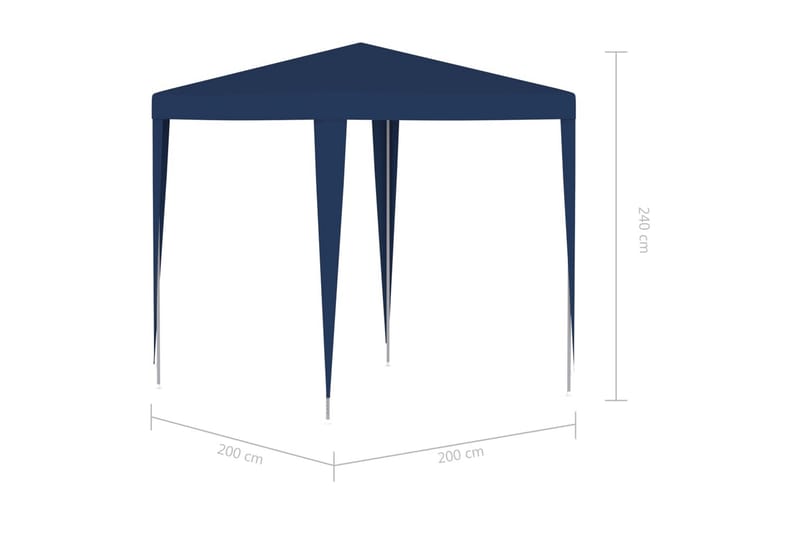 Juhlateltta 2x2 m sininen - Sininen - Puutarhateltta & säilytysteltta - Juhlateltta