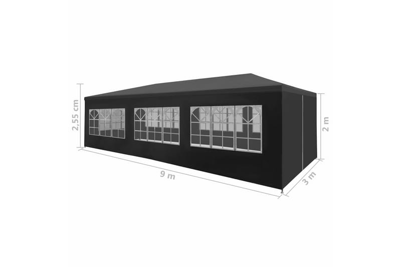 Juhlateltta 3x9 m antrasiitti - Antrasiitti - Piha & ulkoaltaat - Piha-alue - Ulkosäilytys - Puutarhateltta & säilytysteltta