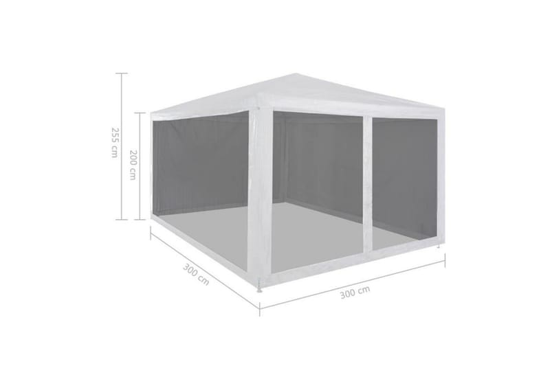 Juhlateltta 4 verkkosivuseinää 3x3 m - Musta - Piha & ulkoaltaat - Piha-alue - Ulkosäilytys - Puutarhateltta & säilytysteltta