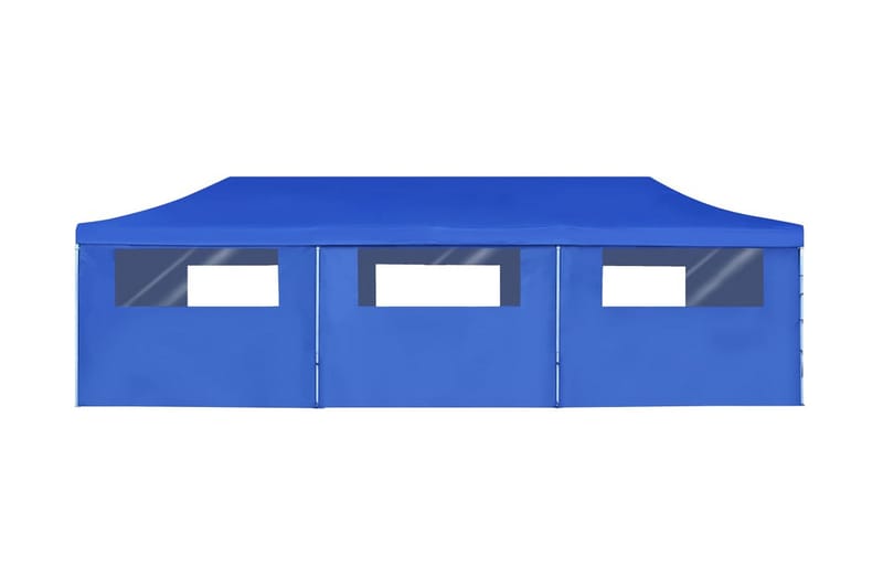 Kokoontaitettava pop-up juhlateltta 8 sivuseinää 3x9 m - Sininen - Piha & ulkoaltaat - Piha-alue - Ulkosäilytys - Puutarhateltta & säilytysteltta