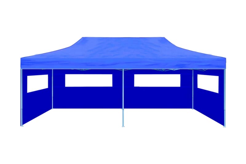 Kokoontaitettava pop-up juhlateltta 3 x 6 m sininen - Sininen - Piha & ulkoaltaat - Piha-alue - Ulkosäilytys - Puutarhateltta & säilytysteltta