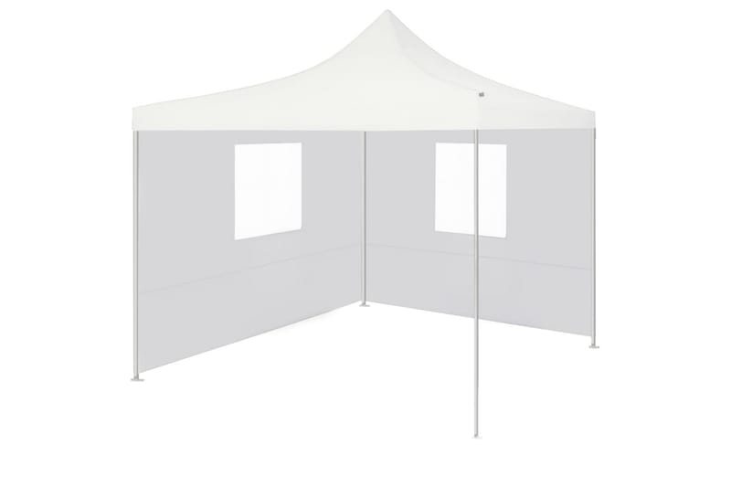Kokoontaittuva juhlateltta 2 sivuseinää 3x3 m teräs valkoine - Valkoinen - Piha & ulkoaltaat - Piha-alue - Ulkosäilytys - Puutarhateltta & säilytysteltta