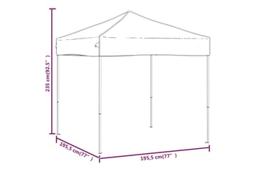 Kokoontaittuva juhlateltta taupe 2x2 m - Taupe - Piha & ulkoaltaat - Piha-alue - Ulkosäilytys - Puutarhateltta & säilytysteltta