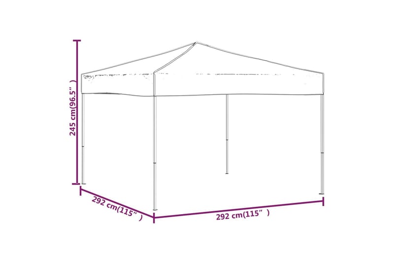 Kokoontaittuva juhlateltta taupe 3x3 m - Taupe - Piha & ulkoaltaat - Piha-alue - Ulkosäilytys - Puutarhateltta & säilytysteltta